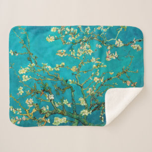 Vincent Van Gogh Blossoming Almond Tree Art Sherpa Deken