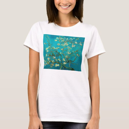Vincent Van Gogh Blossoming Almond Tree Art T-shirt (Voorkant)