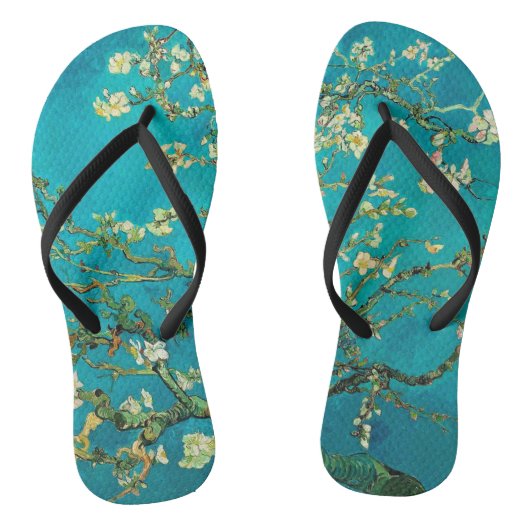 Vincent Van Gogh Blossoming Almond Tree Art Teenslippers (Voetbed)