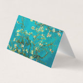 Vincent Van Gogh Blossoming Almond Tree Art Visitekaartje (Achterkant)