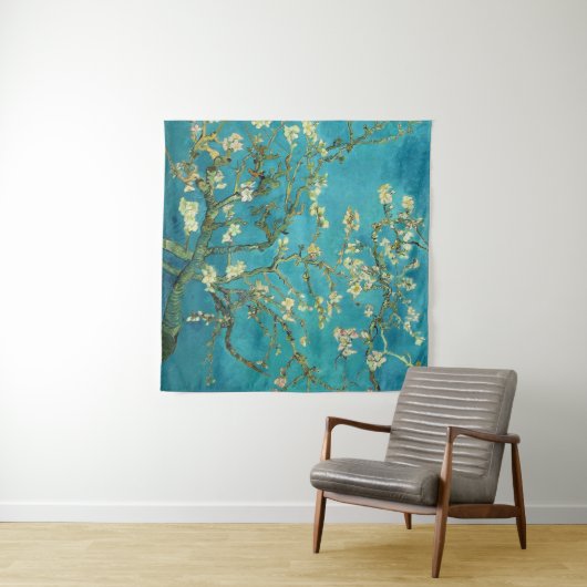 Vincent Van Gogh Blossoming Almond Tree Art Wandkleed (In Situ (horizontaal))
