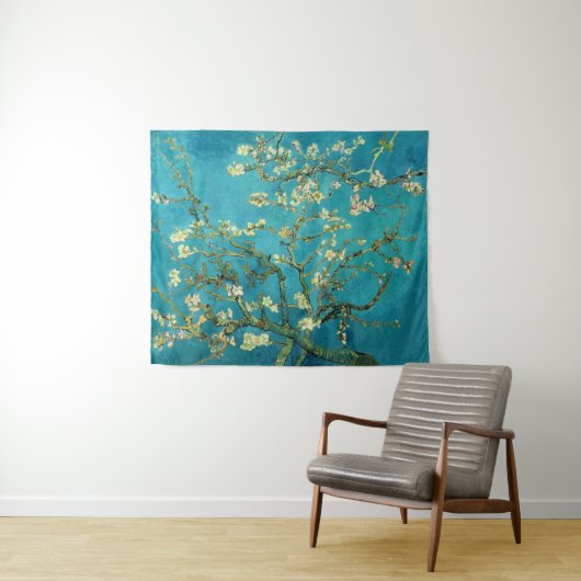 Vincent Van Gogh Blossoming Almond Tree Art Wandkleed (In Situ (horizontaal))