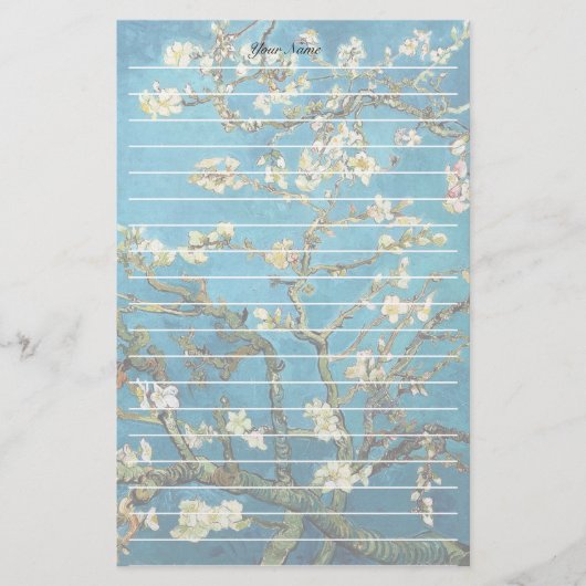 Vincent van Gogh, Blossoming Almond Tree Briefpapier (Voorkant)