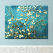 Vincent van Gogh, Blossoming Almond Tree Canvas Afdruk (Insitu (Houten vloer))