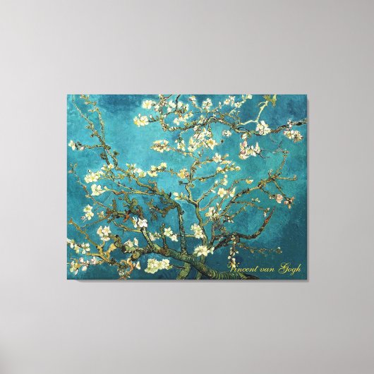 Vincent van Gogh, Blossoming Almond Tree Canvas Afdruk (Voorkant)