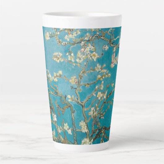Vincent van Gogh Blossoming Almond Tree enhan Latte Mok (Voorkant)