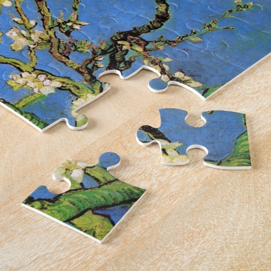Vincent Van Gogh - Blossoming almond Tree Fine Art Legpuzzel (Zijkant)