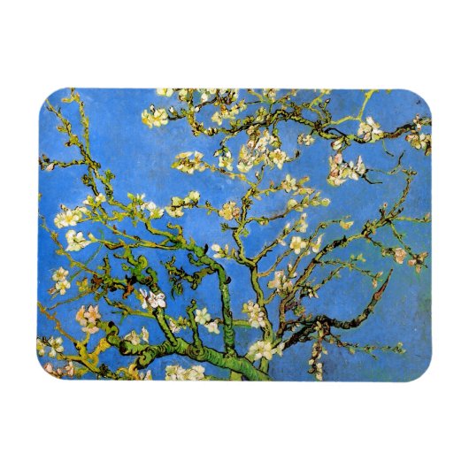 Vincent Van Gogh - Blossoming almond Tree Fine Art Magneet (Horizontaal)