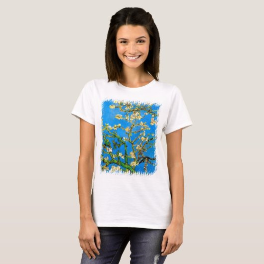 Vincent Van Gogh - Blossoming almond Tree Fine Art T-shirt (Voorkant volledig)