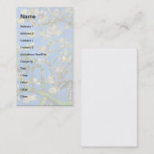 Vincent Van Gogh - Blossoming almond Tree Fine Art Visitekaartje (Voorkant / Achterkant)