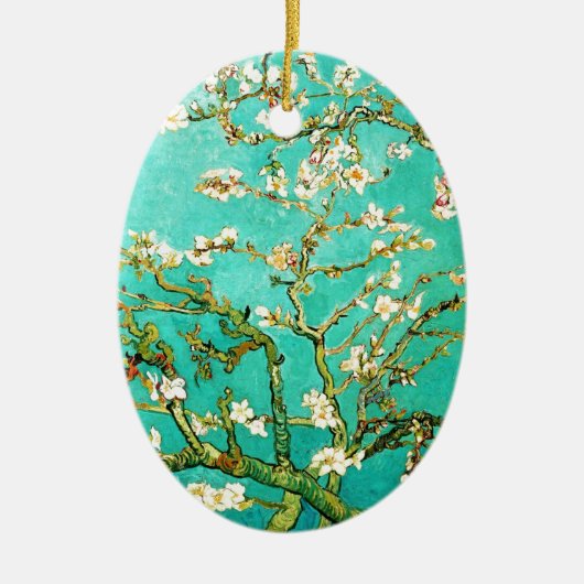 Vincent van Gogh Blossoming Almond Tree Keramisch Ornament (Voorkant)