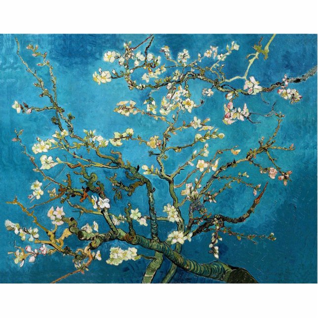 Vincent van Gogh, Blossoming Almond Tree Staand Fotobeeldje (Voorkant)