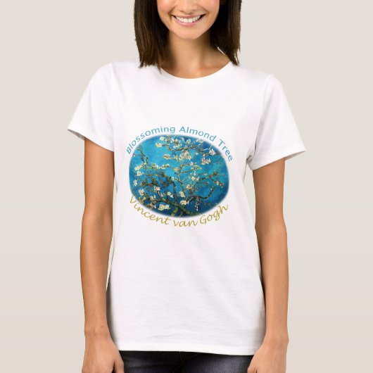 Vincent van Gogh, Blossoming Almond Tree T-shirt (Voorkant)