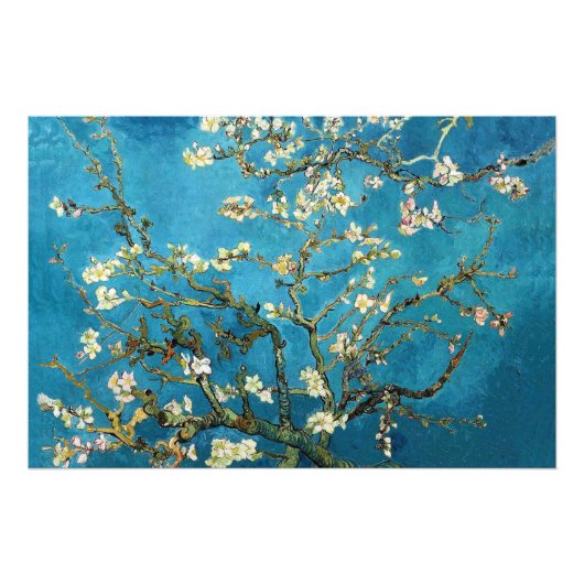 Vincent van Gogh, Blossoming Almond Tree. Vintage Foto Afdruk (Voorkant)