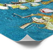 Vincent van Gogh, Blossoming Almond Tree. Vintage Poster (Hoek)