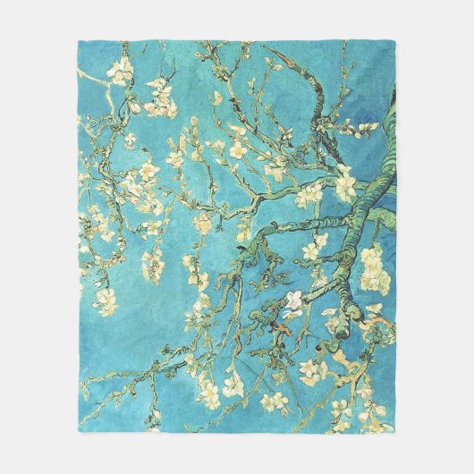 Vincent van Gogh Blossomong Almond Tree Fleece Deken (Voorkant)