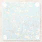 Vincent van Gogh Blossomong Almond Tree Glazen Onderzetter (Achterkant)