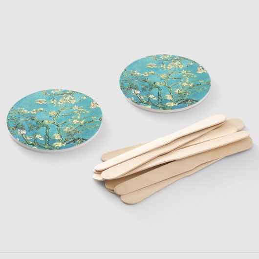 Vincent van Gogh Blossomong Almond Tree Handwaaier (Niet-gemonteerd)