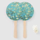 Vincent van Gogh Blossomong Almond Tree Handwaaier (Voorkant en achterkant)