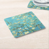 Vincent van Gogh Blossomong Almond Tree Kartonnen Onderzetters (Schuin)