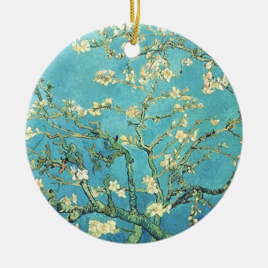 Vincent van Gogh Blossomong Almond Tree Keramisch Ornament (Voorkant)