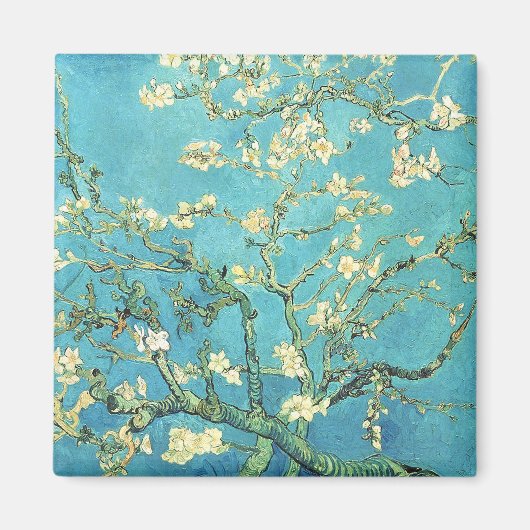 Vincent van Gogh Blossomong Almond Tree Magneet (Voorkant)