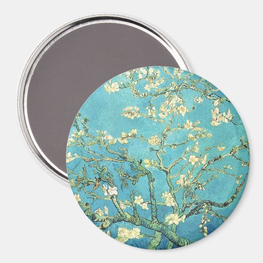 Vincent van Gogh Blossomong Almond Tree Magneet (Voorkant / Achterkant)