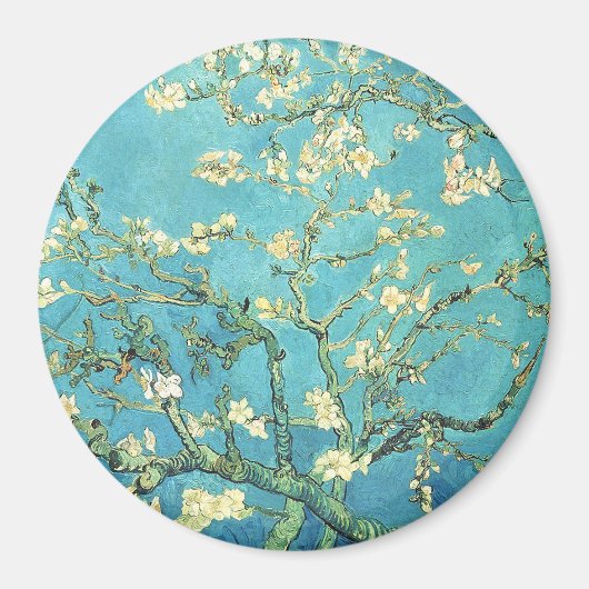 Vincent van Gogh Blossomong Almond Tree Magneet (Voorkant)