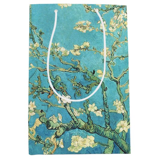 Vincent van Gogh Blossomong Almond Tree Medium Cadeauzakje (Voorkant)