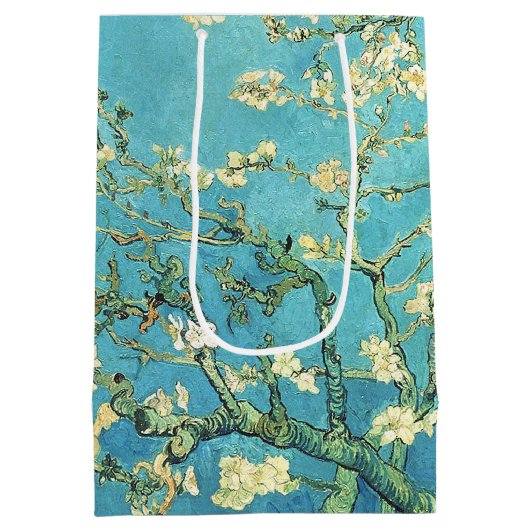 Vincent van Gogh Blossomong Almond Tree Medium Cadeauzakje (Achterkant)
