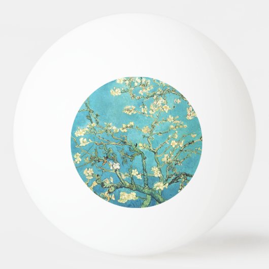 Vincent van Gogh Blossomong Almond Tree Pingpongbal (Voorkant)