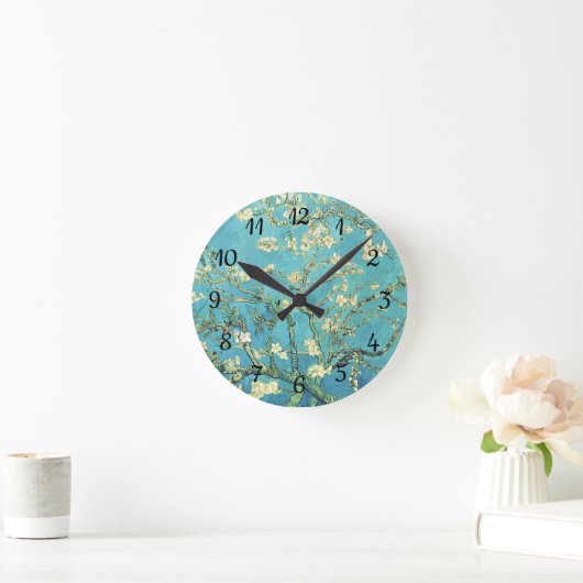 Vincent van Gogh Blossomong Almond Tree Ronde Klok (Huis)