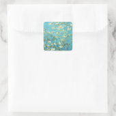 Vincent van Gogh Blossomong Almond Tree Vierkante Sticker (Tas)