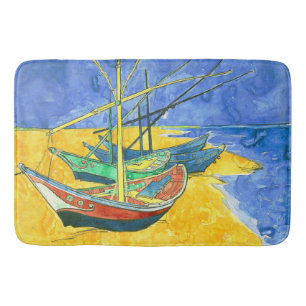 Vincent van Gogh Boats bij Saintes-Marie watercol Badmat