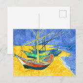 Vincent van Gogh Boats bij Saintes-Marie watercol Briefkaart (Voorkant / Achterkant)