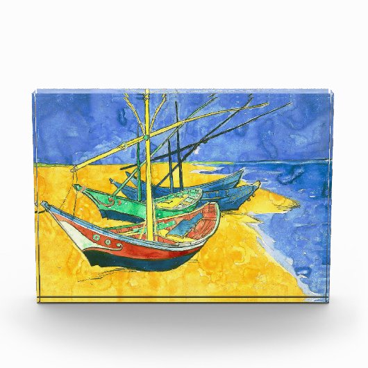 Vincent van Gogh Boats bij Saintes-Marie watercol Fotoblokken (Voorkant)
