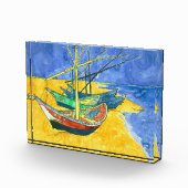 Vincent van Gogh Boats bij Saintes-Marie watercol Fotoblokken (Rechts)