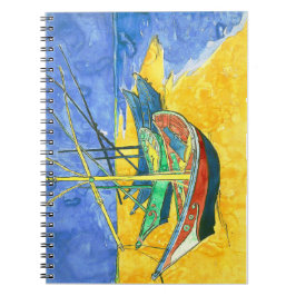Vincent van Gogh Boats bij Saintes-Marie watercol Notitieboek