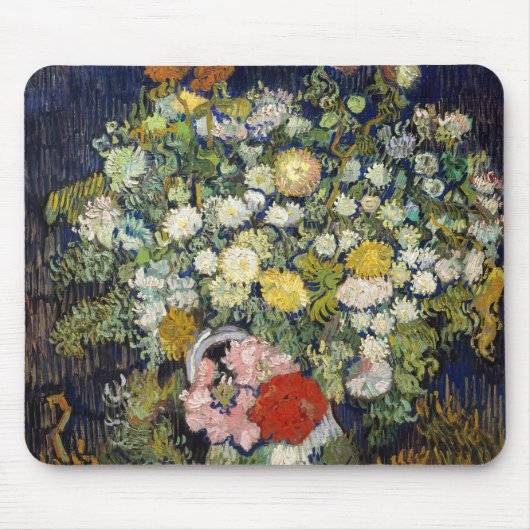 Vincent van Gogh - Boeket Bloemen in een Vaas Muismat (Voorkant)