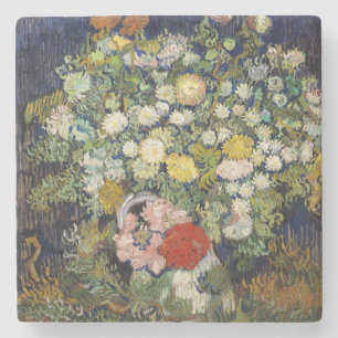 Vincent van Gogh - Boeket Bloemen in een Vaas Stenen Onderzetter