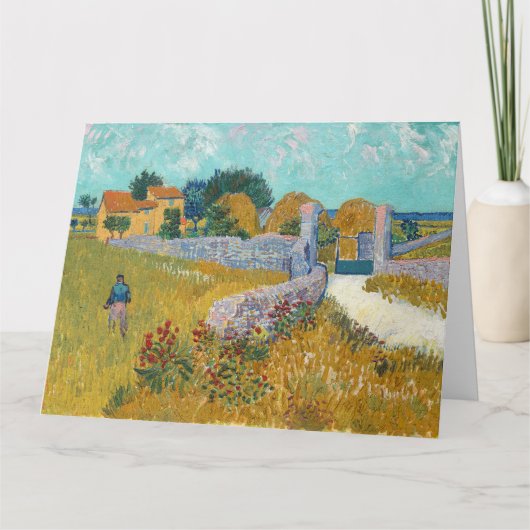 Vincent van Gogh, Boerderij in de Provence Kaart (Voorkant)