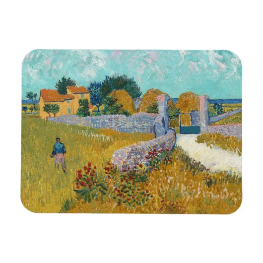 Vincent van Gogh, Boerderij in de Provence Magneet (Horizontaal)