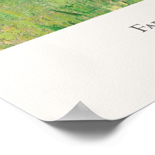 Vincent van Gogh Boerderij in een Wheatfield Art Poster (Hoek)