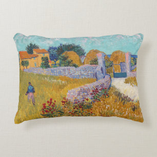 Vincent van Gogh - Boerderij in Provence Accent Kussen