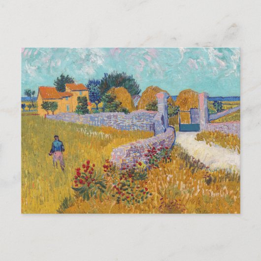 Vincent van Gogh - Boerderij in Provence Briefkaart (Voorkant)