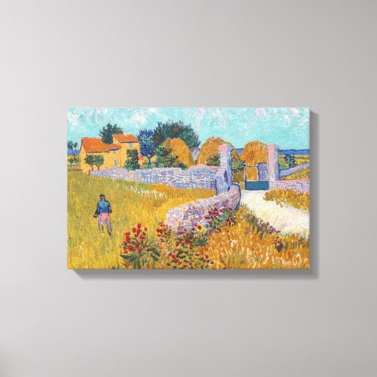 Vincent van Gogh - Boerderij in Provence Canvas Afdruk (Voorkant)