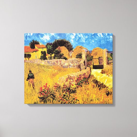 Vincent Van Gogh - Boerderij in Provence Kunstschi Canvas Afdruk (Voorkant)