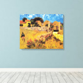 Vincent Van Gogh - Boerderij in Provence Kunstschi Canvas Afdruk (Insitu (Houten vloer))