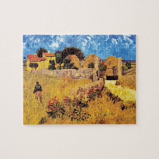 Vincent Van Gogh - Boerderij in Provence Kunstwerk Legpuzzel (Horizontaal)