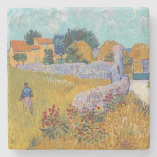 Vincent van Gogh - Boerderij in Provence Stenen Onderzetter